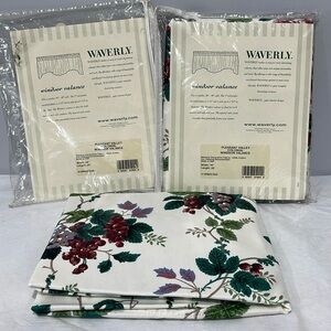 Waverly Pleasant Valley Windsor Valance window decor  set of 2 cottage